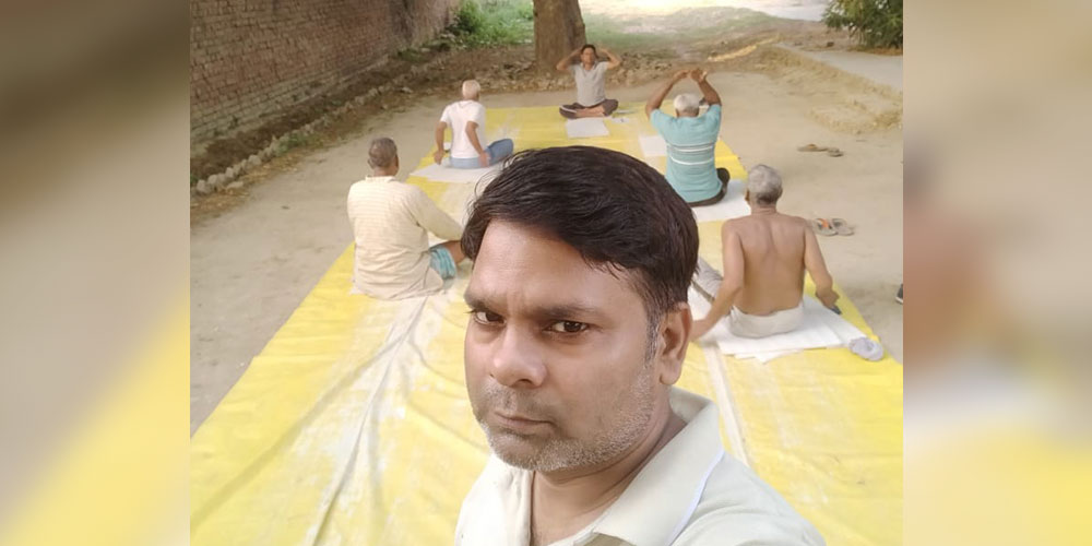 Kashi Krishak Inter College Daily Yog Pratice Date: 01-06-2025