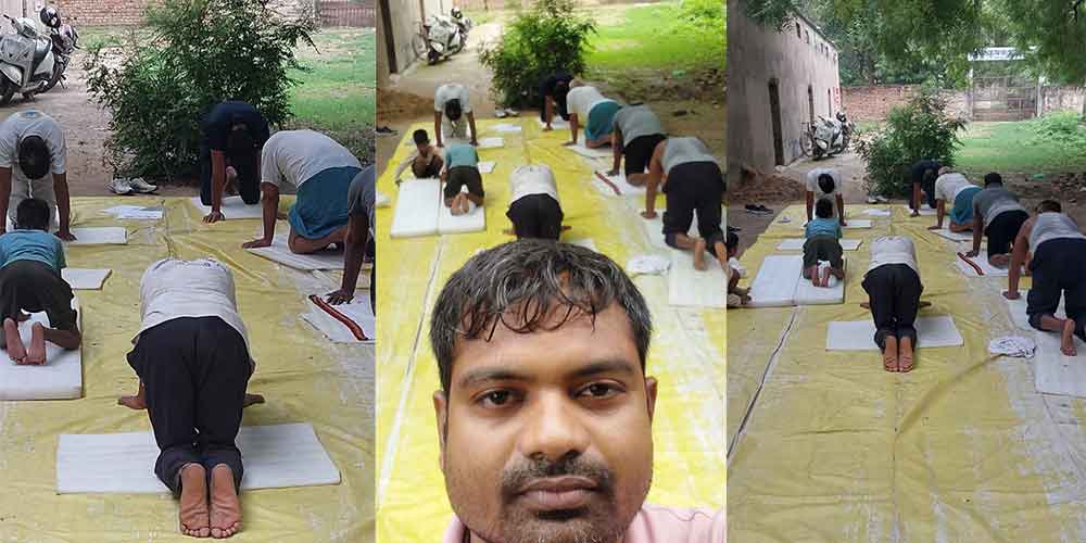 Kashi Krishak Inter College Daily Yog Pratice Date: 25-06-2025